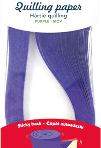 Hartie quilling Uni Daco 0.5 x 42.5 cm - Mov