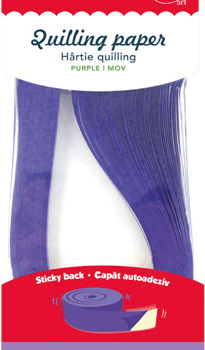 Hartie quilling Uni Daco 0.5 x 42.5 cm - Mov