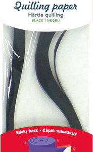 Hartie quilling Uni Daco 0.5 x 42.5 cm - Negru