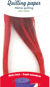 Hartie quilling Uni Daco 0.5 x 42.5 cm - Rosu