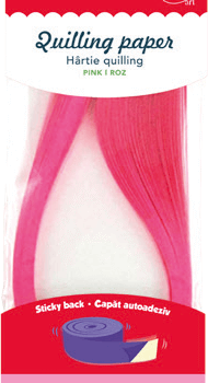 Hartie quilling Uni Daco 0.5 x 42.5 cm - Roz