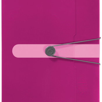Mapa plastic buton cu elastic A4 40mm Herlitz EOTG - Roz Opac
