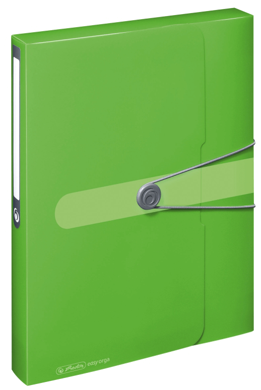 Mapa plastic buton cu elastic A4 40mm Herlitz EOTG - Verde Opac