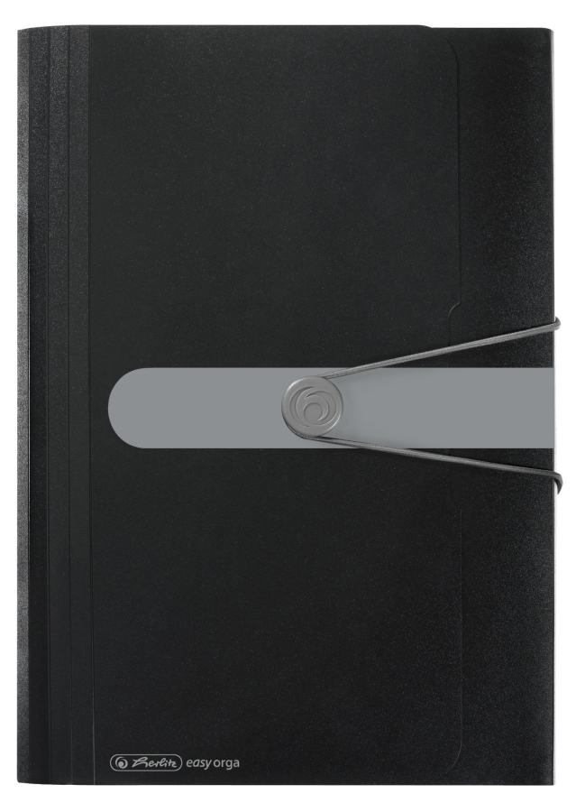 Mapa plastic buton cu elastic A4 Herlitz EOTG 12 compartimente si index