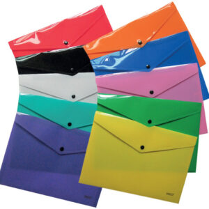 Mapa plastic cu buton A4 Daco - Albastra