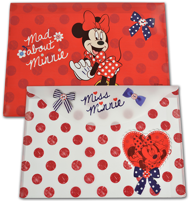 images Mapa plastic cu buton Minnie Mouse