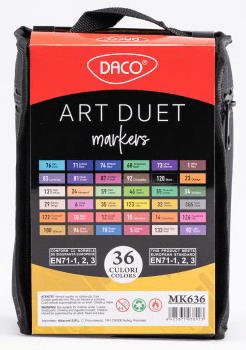 Marker grafic Art Duet Daco 36 culori MK636