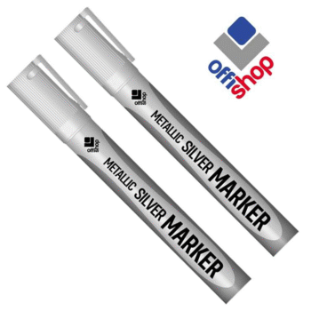 Marker permanent Offishop - Argintiu