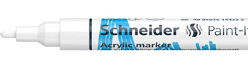 Marker vopsea acrilica Paint-It 310 2 mm Schneider Alb