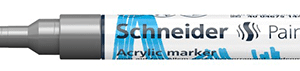 Marker vopsea acrilica Paint-It 310 2 mm Schneider Argintiu