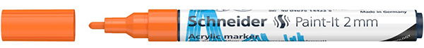 Marker vopsea acrilica Paint-It 310 2 mm Schneider Portocaliu