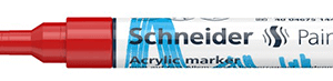 Marker vopsea acrilica Paint-It 310 2 mm Schneider Rosu