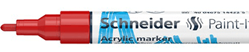 Marker vopsea acrilica Paint-It 310 2 mm Schneider Rosu