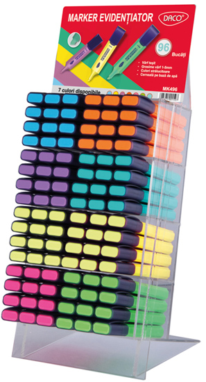 Marker evidentiator text Daco display