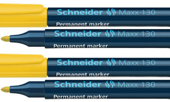marker permanent schneider maxx 130 galben