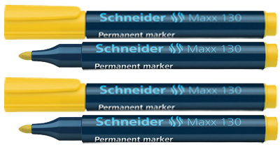 images marker permanent schneider maxx 130 galben
