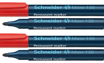 marker permanent schneider maxx 130 rosu