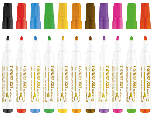 images Marker textile Ico - albastru - imagine 1