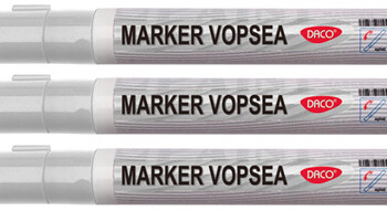 marker vopsea alba daco