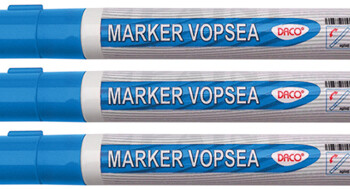 marker vopsea albastra daco