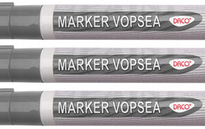 marker vopsea argintie daco