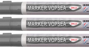 marker vopsea argintie daco