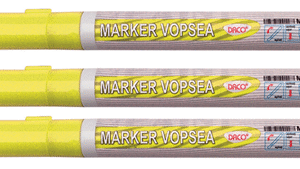 Marker vopsea Daco - Galben Fluorescent