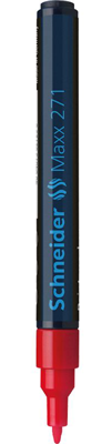 images Marker vopsea Schneider Maxx 271 1-2 mm - Rosu
