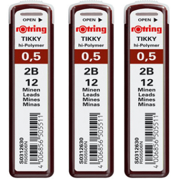 Mine creion mecanic Rotring 0.5mm 2B