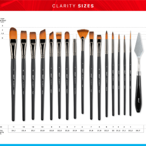 Pensule set 15+1 Clarity Daco PN2915