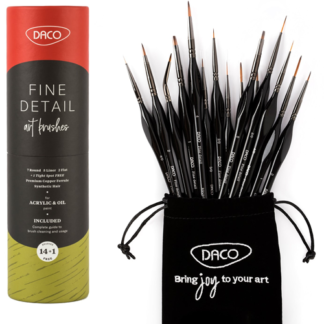 Pensule set 14+1 pentru miniatura si detaliu DACO PN2914
