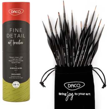 Pensule set 14+1 pentru miniatura si detaliu DACO PN2914