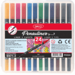 Pix liner si pensula Pensuliner 24 culori Daco