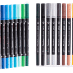 Pix liner si pensula Pensuliner 24 culori Daco