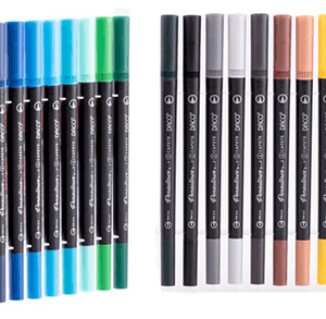 Pix liner si pensula Pensuliner 24 culori Daco