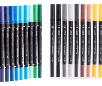 Pix liner si pensula Pensuliner 24 culori Daco