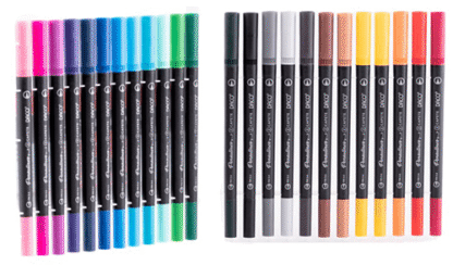 Pix liner si pensula Pensuliner 24 culori Daco