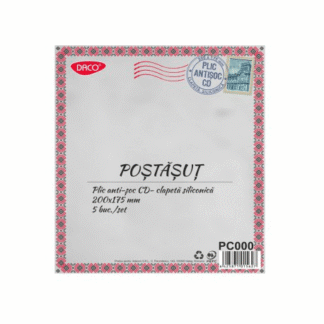 Plic antisoc cu bule CD 200 x 175 mm Daco PC000