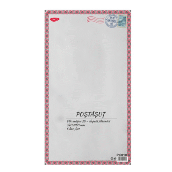 Plic antisoc cu bule NR10 370 x 480 mm Daco PC010 5 bucati
