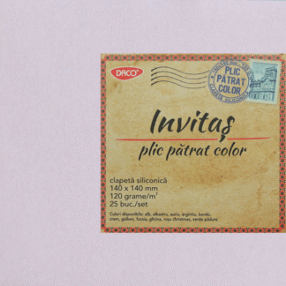 Plic lila colorat patrat 14x14 glicina