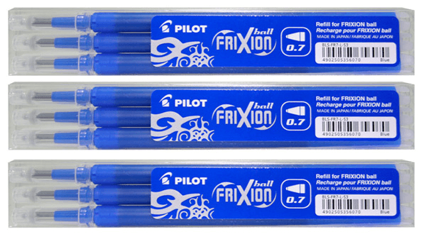 images Rezerve Pilot FriXion 0.7 mm 36 bucati / cutie - albastru inchis