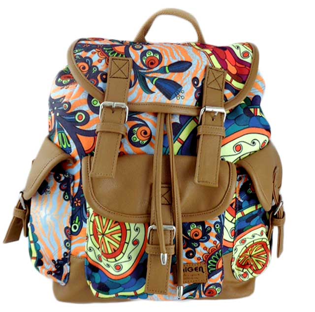 Rucsac Oxigen Canvas Vintage multicolor