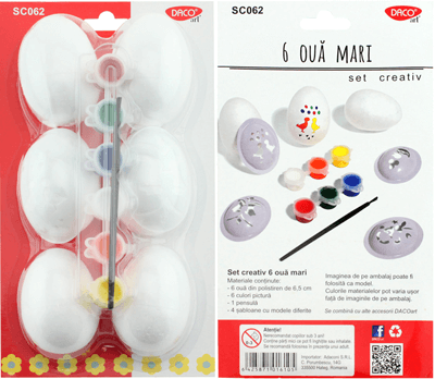 images Set creativ 6 oua mari