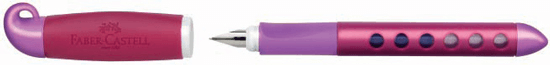 images Stilou scolar Faber-Castell roz