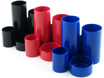 Suport plastic instrumente de scris , 4 compartimente