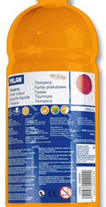 Tempera Milan 1000ml Portocaliu