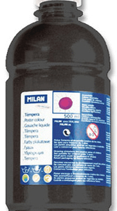 tempera milan Negru 500ml