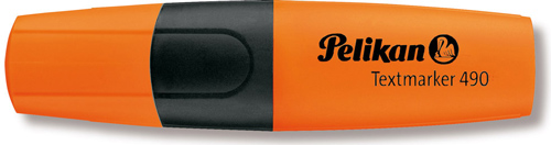 textmarker 490 pelikan portocaliu