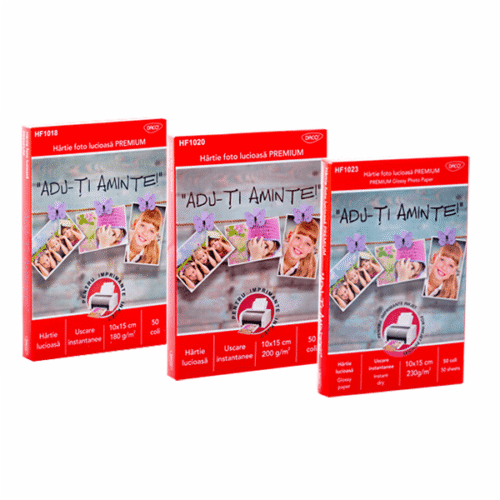 Hartie foto lucioasa Daco 10x15 cm 50 coli