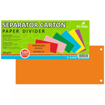 Separatoare carton 240 x 105mm - portocaliu